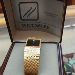 Wittnauer Gold Watch With Box And Manual In Its Origanal Box
